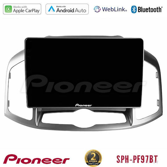 Pioneer Auto-Audiosystem für Chevrolet Captiva 2012-2016 (Bluetooth/USB/WiFi/GPS/Apple-Carplay/Android-Auto) mit Touchscreen 9"