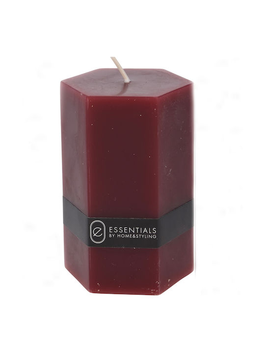 Koopman Decorative Candle Red 7x10cm 1pcs