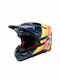 Alpinestars Supertech M10 TLD Edition 25 Dark Blue/Orange/Yellow Fluo/Red Glossy Κράνος Μηχανής Motocross ECE 22.06