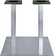 Pakketo Cosmonash Möbelbeine Aluminium Tisch Silber 70x70x72cm