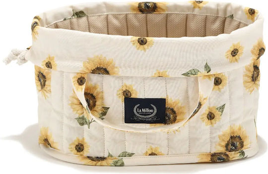 La Millou Ecru Stroller Bag Basket for Diapers