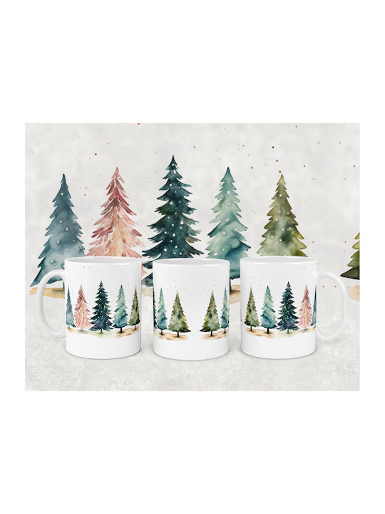 Christmas Mug Ceramic White