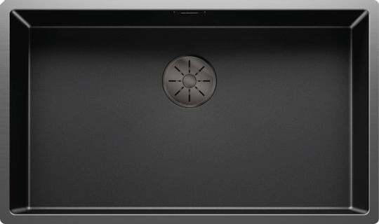 Blanco Claron 700-u Durinox Ένθετος Νεροχύτης Inox Σατινέ Μ74xΠ44cm Γκρι
