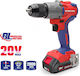 WorkPro WP390002 Двигател За Бормашина На Батерия Безчетков 20V 2x2Ah
