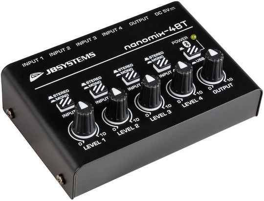 Jb Systems Nanomix-4BT B08408 Mixer Audio și Console Analogic Autonom 4.0 Canale și Bluetooth