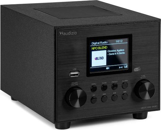 Audizio Vieste Επιτραπέζιο Ραδιόφωνο Ρεύματος DAB+ με Bluetooth και USB Black