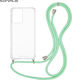 Sonique Armor Clear Silicone Case with Cord for...