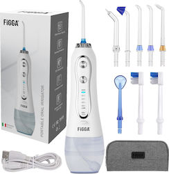 Figga Oral-f101 Irigator Profesional Portabil pentru Igiena Orală 8 Capete Baterie 2500 mAh 5 Viteze Rezervor 300 ml IPX7 Rezistent la Apă Protecție Împotriva Supraîncălzirii Geantă de Depozitare Alb Figga Oral-f101 Irigator Profesional Portabil pentru Igiena Orală 8 Capete Baterie 2500 mAh 5 Viteze Rezervor 300 ml IPX7 Rezistent la Apă Protecție Împotriva Supraîncălzirii Geantă de Depozitare Alb