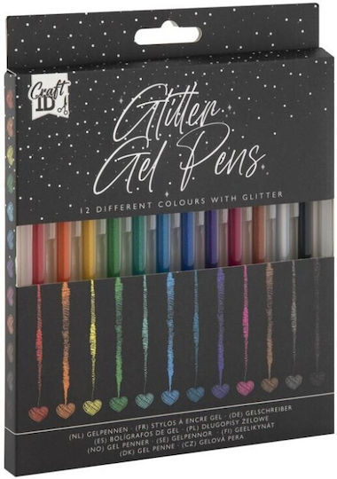 Nassau Fine Art Glitter Zeichenmarker Set 12Stück