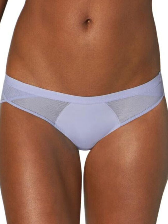 Sloggi Damenunterwäsche S Symmetry Low Rise Cheeky Himmelblau