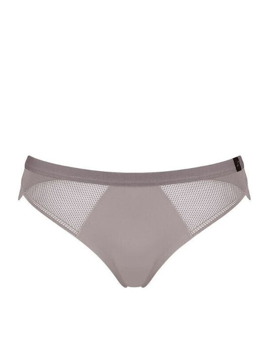 Sloggi Damen Slip S Symmetry Low Rise Cheeky Grau