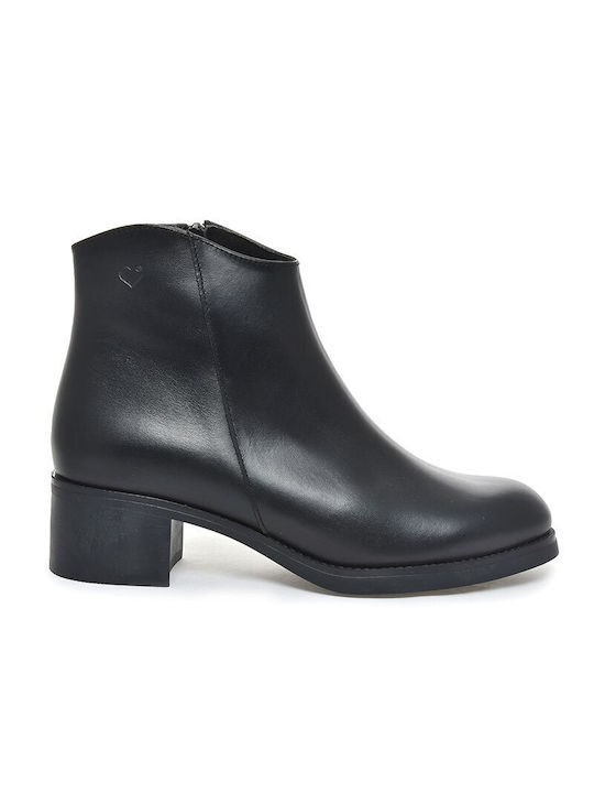 Desiree Leather Women's Ankle Boots Black