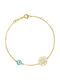 Papoulidis Jewellery Kinderarmband aus Gold 9K mit Böses Auge