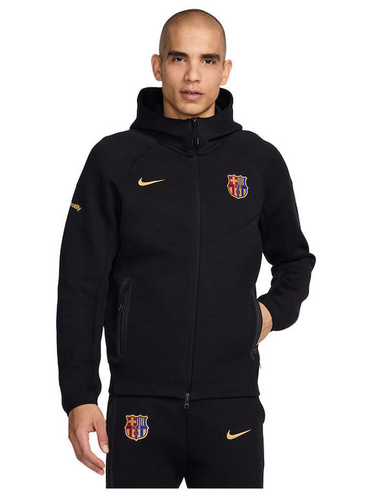 Nike Barcelona Tech Φούτερ Fleece Μαύρο HF7724-011 Skroutz