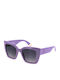 Furla Women's Sunglasses with Purple Plastic Frame and Gray Gradient Lens