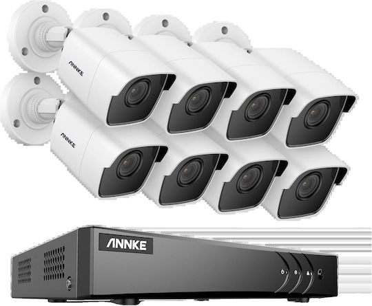 8ch Dvr Cctv Security System 5mp Ultra Hd Resolution Infrared Night Vision 5mp Cmos Camera-a Non