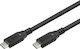 Goobay USB 4 Cable USB-C Male - USB-C 100W PD Black 1.5m 74196