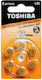 Toshiba Hearing Aid Batteries 13 1.45V 6pcs