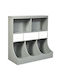 Kids Wooden Bookcase Gray