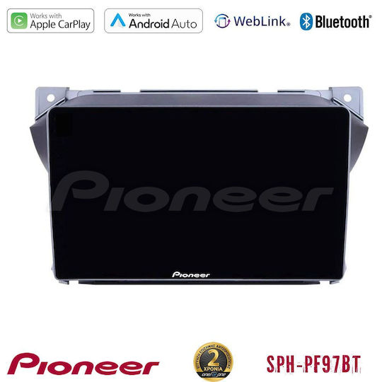 Pioneer Auto-Audiosystem für Suzuki Hoch Nissan Pixo 2009 (Bluetooth/USB/WiFi/GPS/Apple-Carplay/Android-Auto) mit Touchscreen 9"