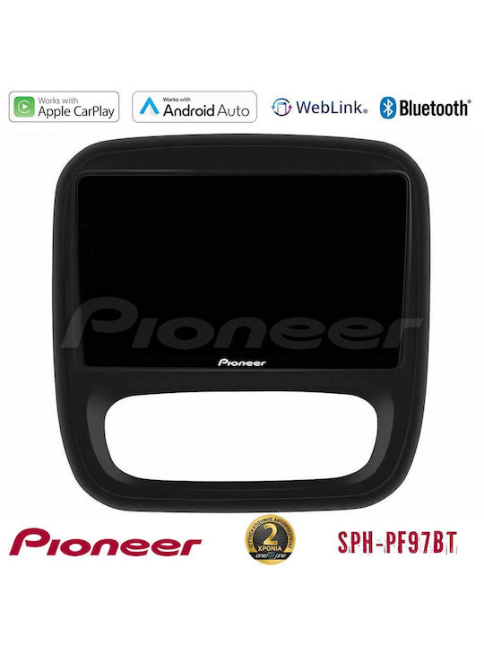 Pioneer Car Audio System for Opel Vivaro Fiat Talento Renault Trafic Nissan NV300 2014 with A/C (Bluetooth/USB/WiFi/GPS/Apple-Carplay/Android-Auto) with Touch Screen 9"