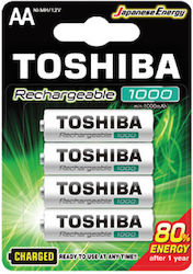 Toshiba Baterii Reîncărcabile AA 1000mAh 4buc
