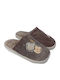 Winter Women's Slippers with Fur Brown