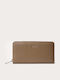 Large Leather Women's Wallet Classic Brown