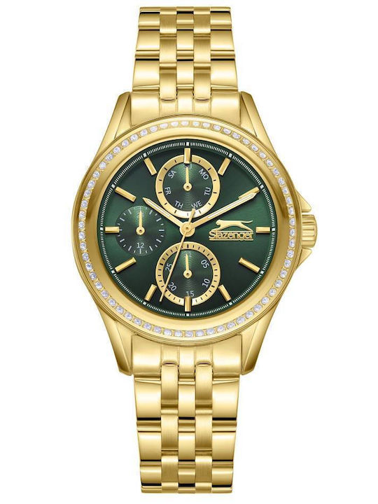 Slazenger Women's Watch with Gold Metal Bracelet
