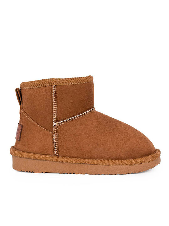 Conguitos Kids PU Leather Boots Tabac Brown