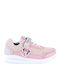 Minnie Kids Sneakers with Hoop & Loop Closure Pink