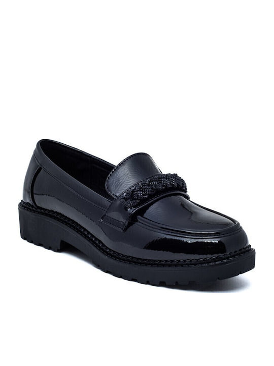 Damen Mokassins in Schwarz Farbe