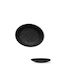 Viosarp Plate Shallow Oval made of Melamine Gray 20x16.5cm