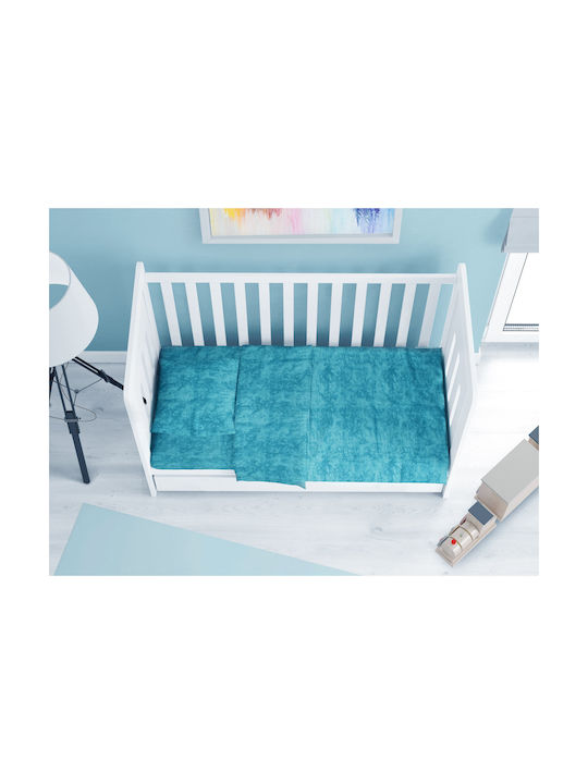 Dimcol Bebe Baby Sheet Crib Cotton Fitted Turqu...