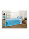 Whitegg Blanket Cot Velvet Blue 110x140cm