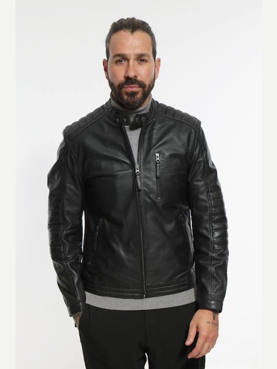 Newton Leather Leather Jacket BLACK