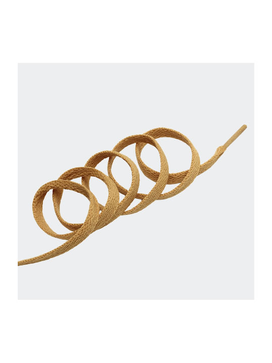 Lace Flatties Golden Brown 110 Cm Κορδόνι Καφέ