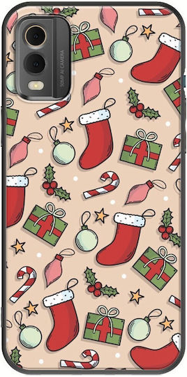 Cute Xmas Nokia C32 Black Tpu Μαύρη Σιλικόνη