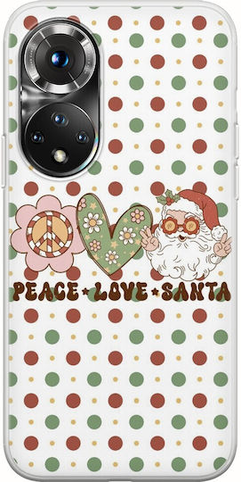 Peace Love Santa Huawei Nova 9 Flexible Tpu Διάφανη Σιλικόνη