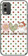 Frieden Liebe Santa Nokia C32 Schwarzes TPU Schwarzes Silikon