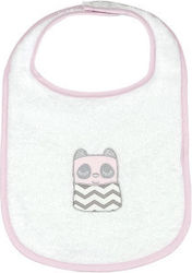 Baby Star Friends Waterproof Bib Fabric with Hoop & Loop Fastener Pink