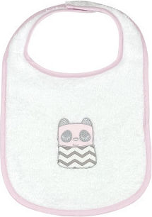 Baby Star Friends Impermeabila Bavetă material textil cu autocolant Roz