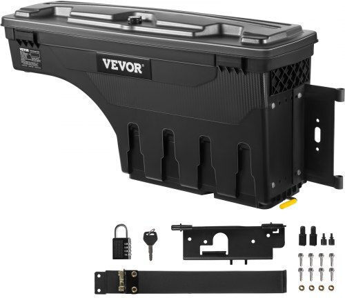 Vevor Truck Storage Box Compatible with Dodge Ram 1500 2019-2021 Black Kcljgdodgeramo9xuv0