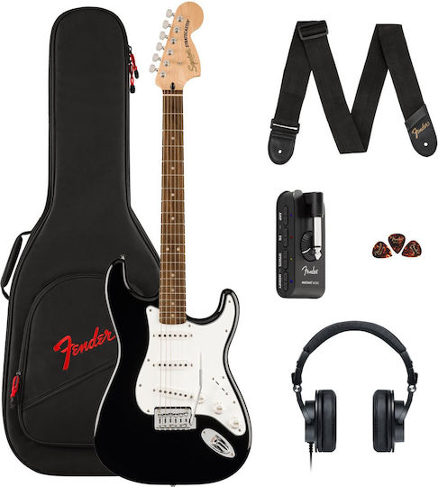Fender Affinity Ηλεκτρική Κιθάρα ST Style με SSS Διάταξη Μαγνητών Μαύρη με Θήκη