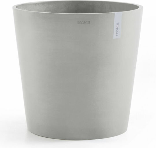 Ecopots Amsterdam 25 White Grey