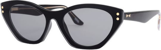 Snob Milano Plastic Pentru Femei Rame Ochelari Acetat Structură Scheletică Ochi De Pisică Cu Prindere Negru SNV215C001Z
