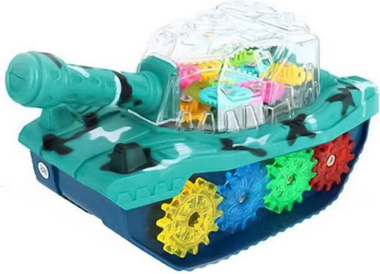 Jucărie Tanc cu Lumină și Melodie 21x9x12cm Plastic Multicolor 3+ W50