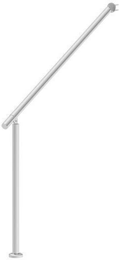 Balustradă din oțel inoxidabil pentru 4-5 trepte Vivatechnix 1200 X 80 X 923 mm unghi reglabil 0° 60° accesorii de montare