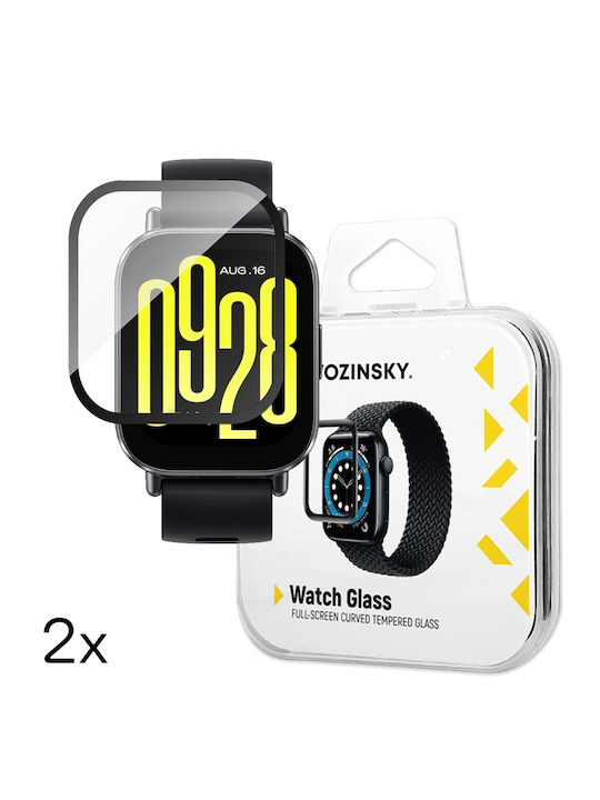Wozinsky Full Glue Tempered Glass for the Xiaomi Redmi Watch 5 Active 2pcs