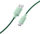 Cellular Line Data Regular USB 2.0 Cablu USB-C bărbătesc - USB-A Verde 1m
